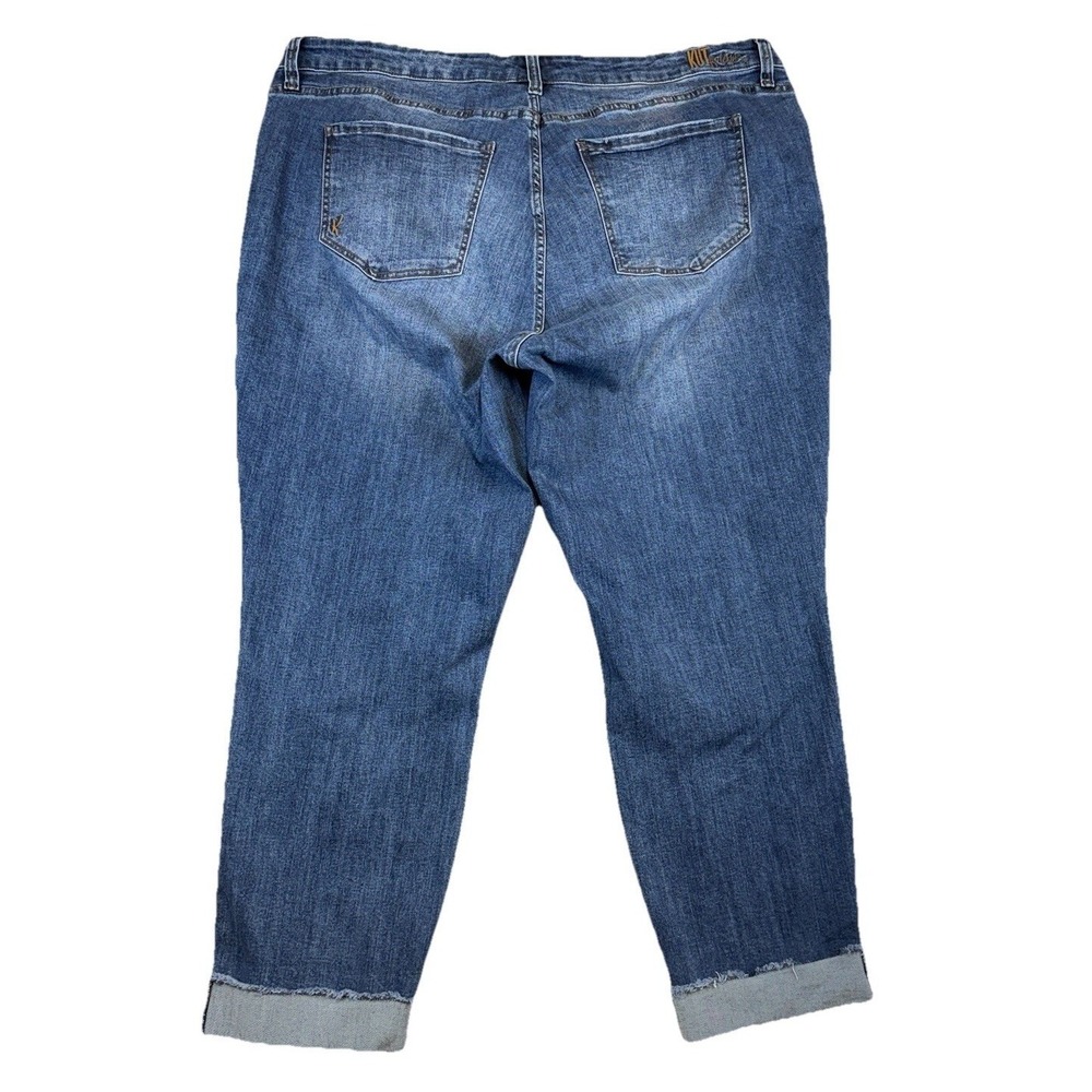 Kut From The Kloth Plus Size Asher Ankle Straight Leg Stretch Cuffed Jeans 22W - Picture 2 of 7